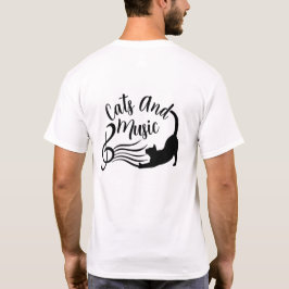 Camiseta Algumas das Minhas Coisas Favoritas - Gatos e Músi