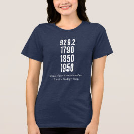 Camiseta Algumas das minhas números favoritos (design lumin