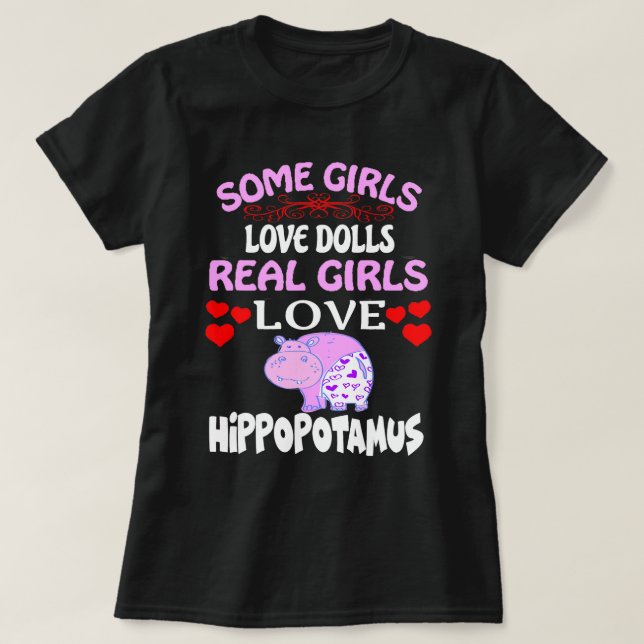 Camiseta Algumas Meninas Adoram Bonecas Meninas Adoram Hipp (Frente do Design)