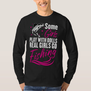 Camiseta Algumas Meninas Jogam Com Bonecas Meninas De Verda