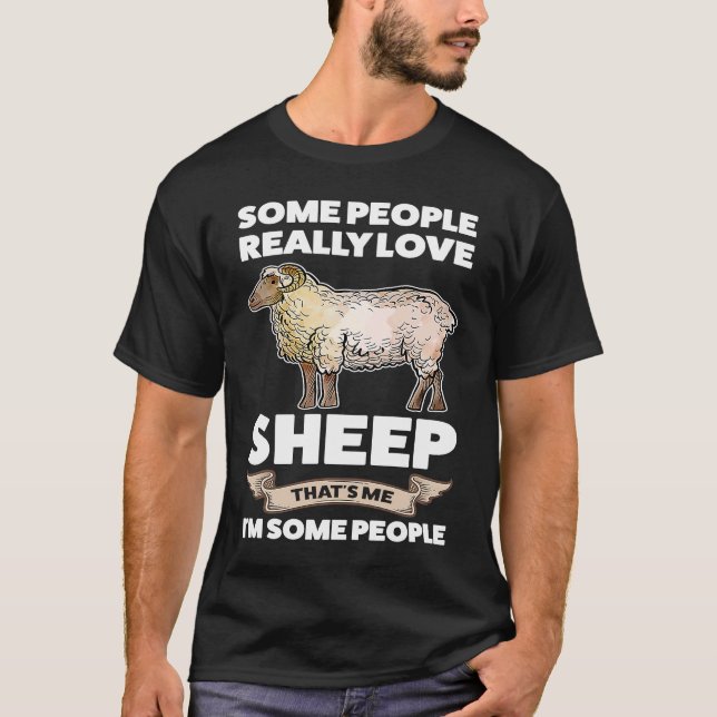 Camiseta algumas pessoas adoram ovelhas (Frente)