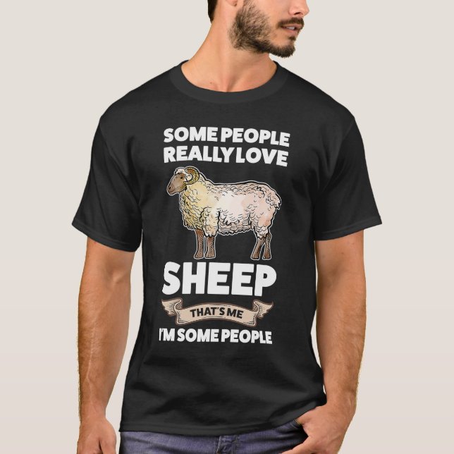 Camiseta algumas pessoas adoram ovelhas (Frente)