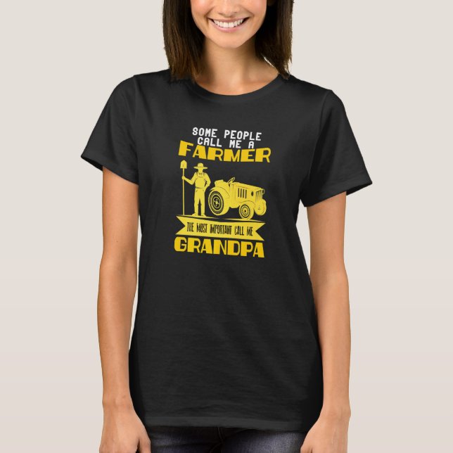 Camiseta Algumas Pessoas Me Chamam De Trator De Vovô Fazend (Frente)