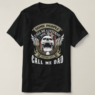 Camiseta algumas pessoas me chamam de veterano e mais me ch