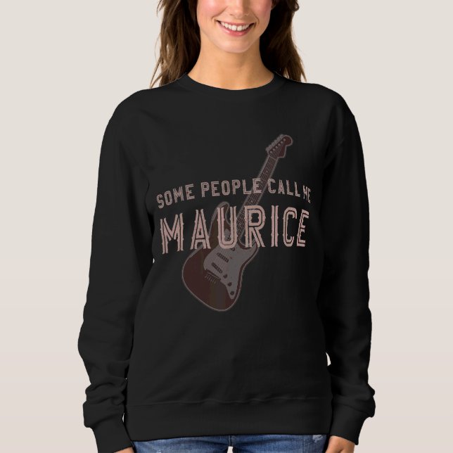 Camiseta Algumas Pessoas Me Chamam Maurice Rock E Roll Vint (Frente)
