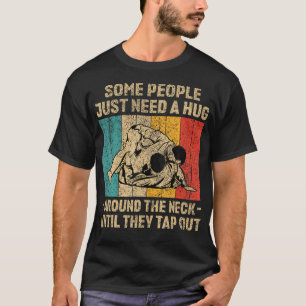 Camiseta Algumas Pessoas Precisam De Um Hug Vintage Bjj Bra
