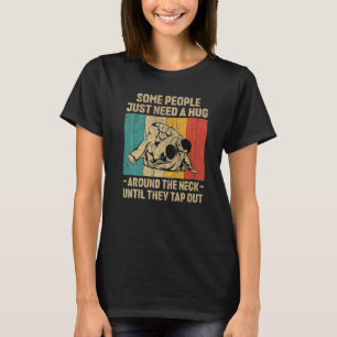 Camiseta Algumas Pessoas Precisam De Um Hug Vintage BJJ Bra