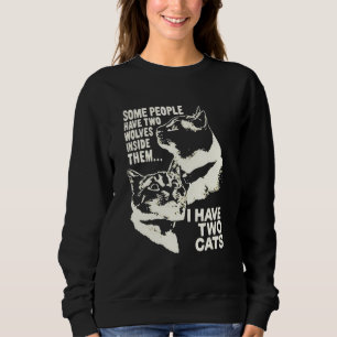 Camiseta algumas pessoas têm dois lobos dentro, eu tenho do