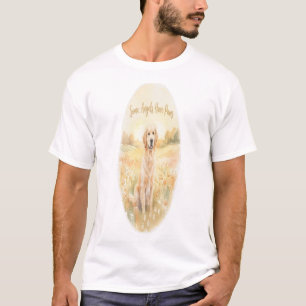 Camiseta Alguns Anjos Têm Patas Golden Retriever Cachorro M