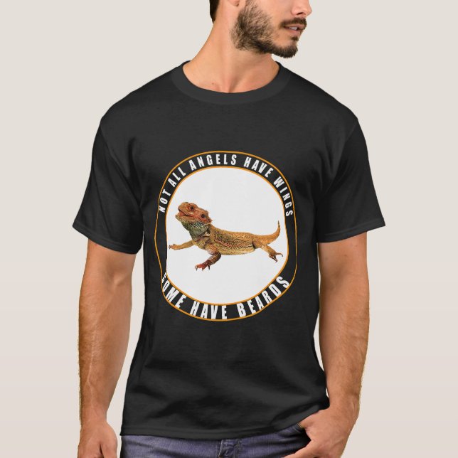 Camiseta Alguns Anjos Tinham Barbas Com O Dragão. (Frente)