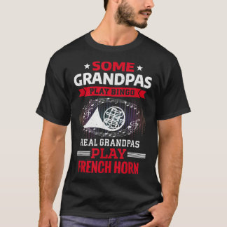 Camiseta Alguns Avós Jogam Bingo Real Vovô Jogam Francês