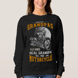 Camiseta Alguns Avós Jogam Bingo Real Vovô Ride Motorc