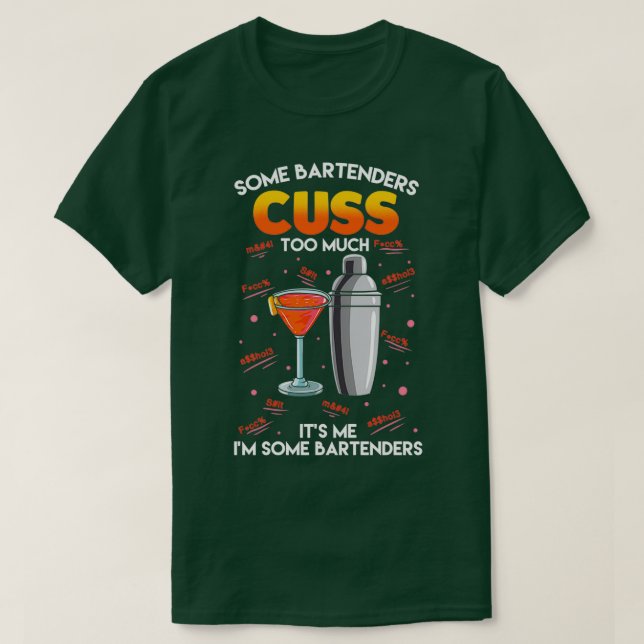 Camiseta Alguns Barman Custa Demais De Mim Sou Um Pouco Bar (Frente do Design)