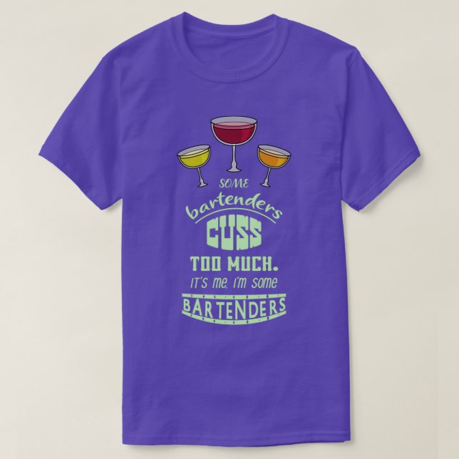 Camiseta Alguns Barman Custa Demais De Mim Sou Um Pouco Bar (Frente do Design)