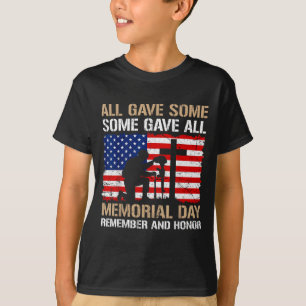 Camiseta Alguns Deram Dia de Memória Lembrar Honrar Mortos