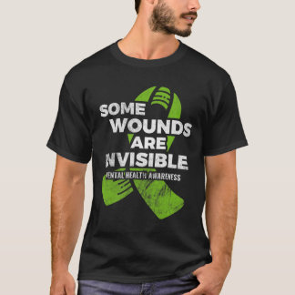 Camiseta Alguns ferimentos Invisíveis de Sentido Mental de 