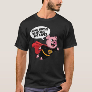 Camiseta Alguns Heróis Vestem Lama sem Capas