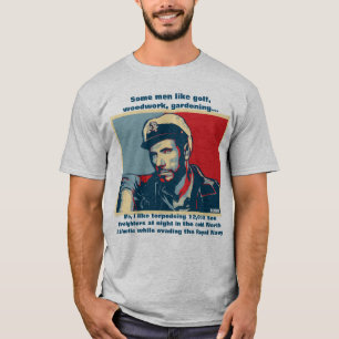 Camiseta Alguns homens gostam de golfe. Eu gosto de naves t