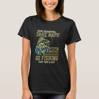 Camiseta Alguns Levam Naps Verdadeiros Vão Pescar Peixe Eng