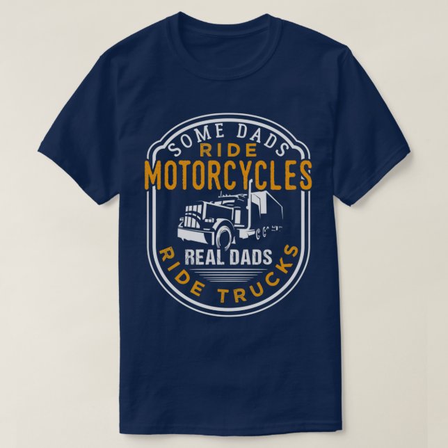Camiseta Alguns Pais Andam A Motocicletas Pais De Casca Rea (Frente do Design)