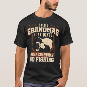 Camiseta Alguns vovós tocam Bingo Verdadeiros Vão pescar