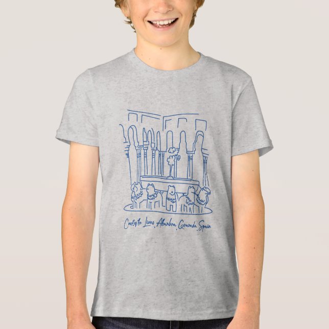 Camiseta Alhambra Court of the Lions 1 (Frente)