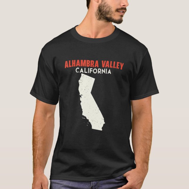 Camiseta Alhambra Valley California State America Trave (Frente)