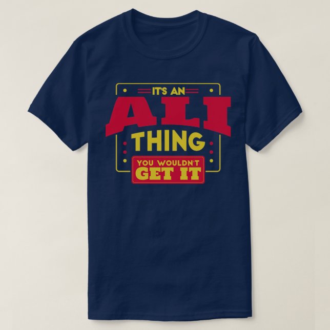 Camiseta Ali (Frente do Design)