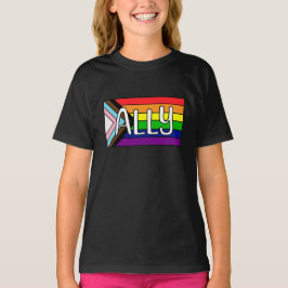 Camiseta Aliado da Comunidade LGBTQIA+ | Bandeira Arco-íris