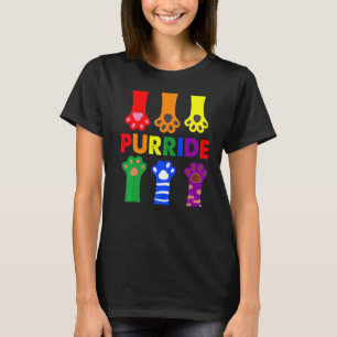 Camiseta Aliado do Orgulho Purride LGBTQ Bandeira do Arco-í