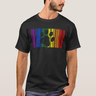 Camiseta Aliado LGBT Furry Gato Cachorro Pata Cachorro Orgu