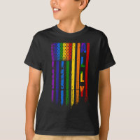 Aliado Lgbt Lgbtq Arco-íris Orgulho Bandeira Ameri