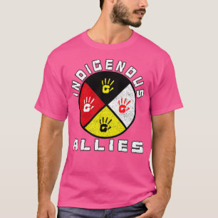 Camiseta Aliados do Indígenas de Roda da Medicina Americana