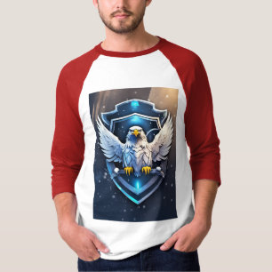 Camiseta Aliança de Frostwing: Emblem Futuralista da Águia-