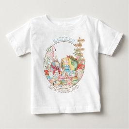 Camiseta Alice Adventures em Woderland Birthday Tea Party