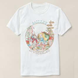 Camiseta Alice Adventures em Woderland Birthday Tea Party