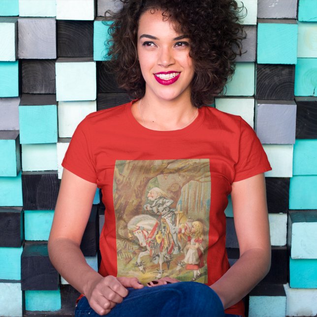 Camiseta Alice e o Cavaleiro Branco (Criador carregado)