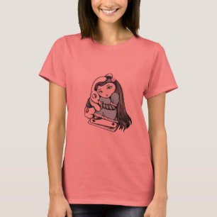 Camiseta Alice e o coelho branco