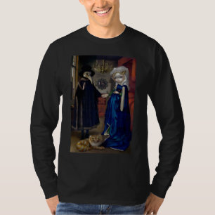 Camiseta Alice em um gótico do país das maravilhas da