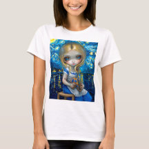 "Alice em um Noturno de Van Gogh"