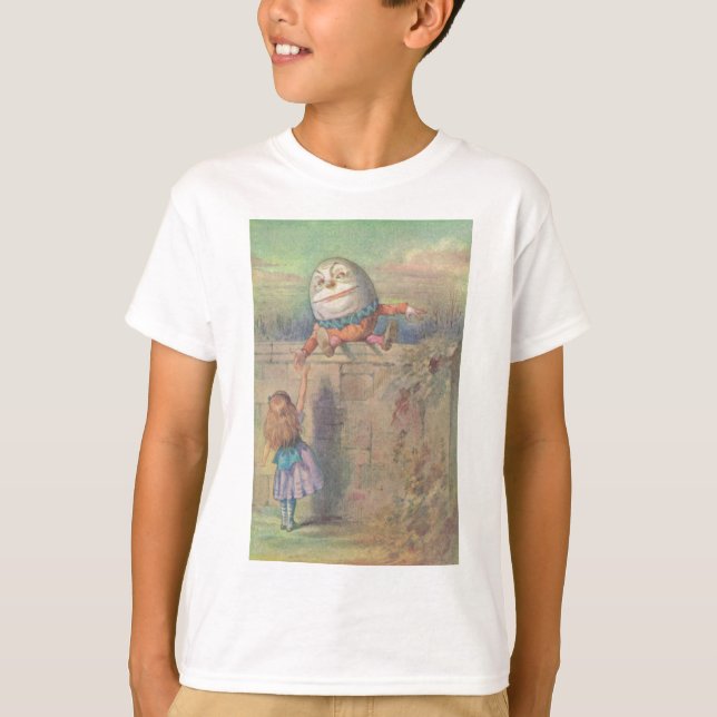 Camiseta Alice encontra Humpty Dumpty (Frente)
