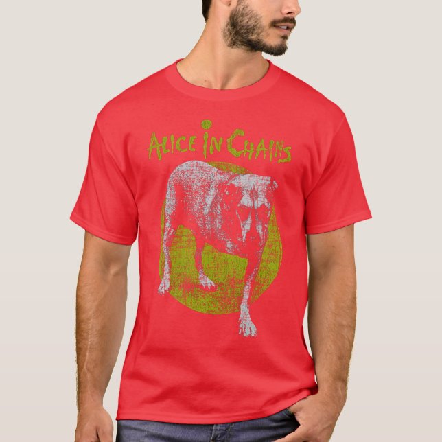 Camiseta Alice In Chains Estilo Vintage engraçado (Frente)