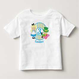 Camiseta Alice no Aniversário de criança Personalizado da M