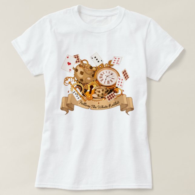 Camiseta Alice no Camiseiro das Maravilhas (Frente do Design)