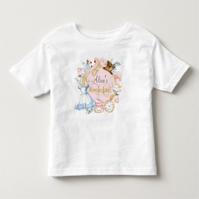 Camiseta Alice no interior de Onederland, primeiro aniversa (Frente)