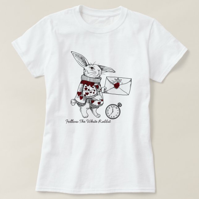 Camiseta Alice no País das Maravilhas (Frente do Design)