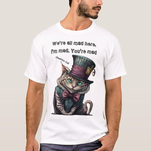 Camiseta Alice no País das Maravilhas Cheshire Cat (Frente)