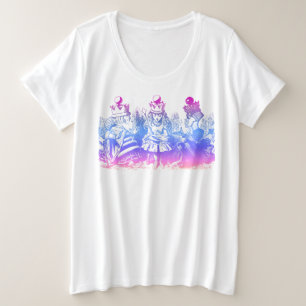 Camiseta Alice no País das Maravilhas e a Arte do Queens