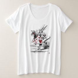 Camiseta Alice no País das Maravilhas e o Coelho Branco