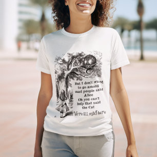 Camiseta Alice no País das Maravilhas; Gato de Cheshire com